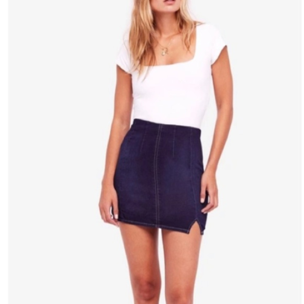 FREE PEOPLE Femme Fatale Mini Skirt